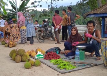 Pasar Buah Musiman di Desa Antutan, Dongkrak Perekonomian Warga