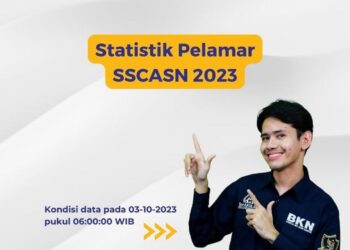 Statistik pelamar SSCASN melalui akun resmi Instagram @bkngoidofficial