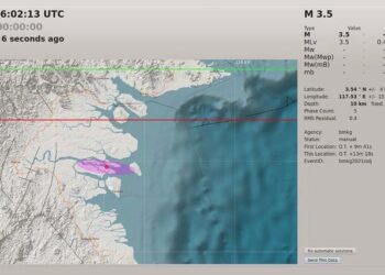 Tarakan Diguncang Gempa Lagi, Kini Kekuatannya 3,5 Skala Ritcer