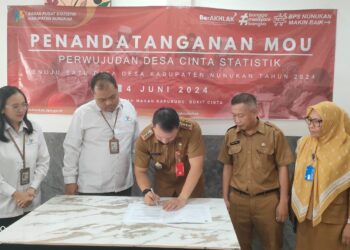 Teken MoU dengan BPS Nunukan, Wujudkan Desa Cantik