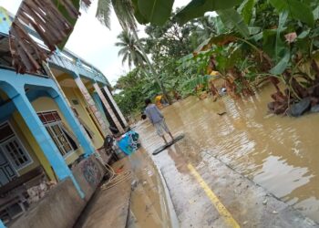 Banjir Rendam Rumah Warga dan Sekolah di Pulau Bunyu