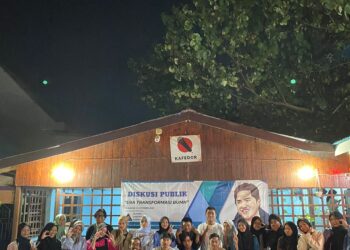 Komunitas Rumah Inspirasi Perbatasan menggelar diskusi dengan tema Era Transformasi BUMN di Cafe TKBM Tarakan