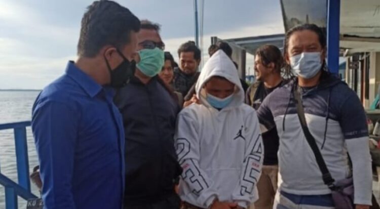 Terduga Pelaku (LS) Dibekuk Aparat dalam Pelarian di Speedboat Nunukan