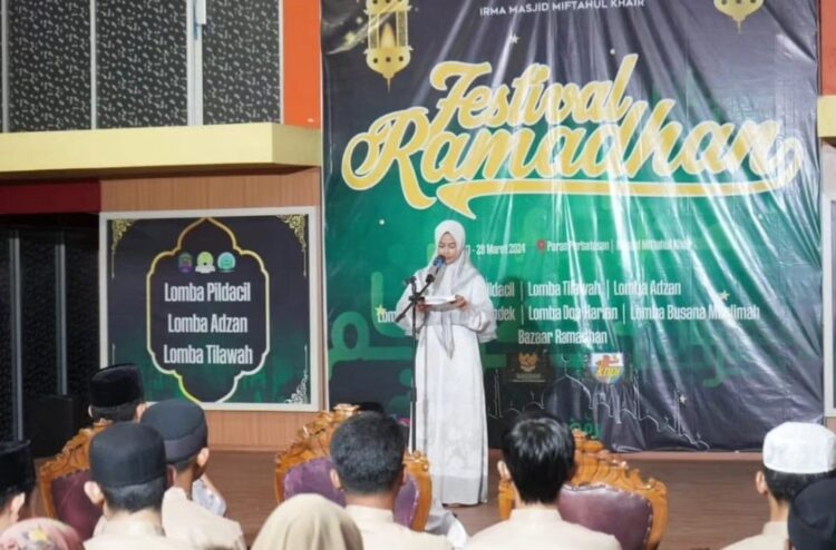 Bupati Laura saat membukan festival ramadan (FOTO : Humas Pemkab Nunukan)