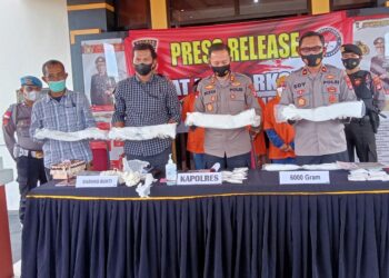 Enam Kilogram Sabu Disembunyikan di Dada, Tiga Perempuan Berhasil Diungkap Polres Nunukan