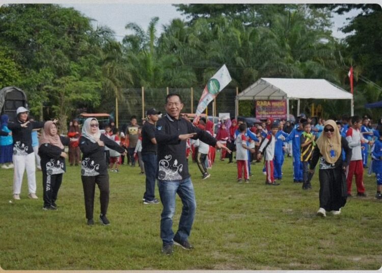 Kampanye Germas di lapangan RTP Desa Aji Kuning Sebatik Tengah