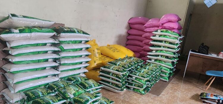 Barang bukti beras yang diamankan Polres Tarakan