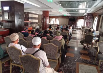 Kegiatan visitasi bimbingan dan pemantapan Kloter 7 BPN oleh pembimbing ibadah sektor 3 Madinah