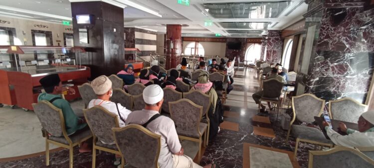 Kegiatan visitasi bimbingan dan pemantapan Kloter 7 BPN oleh pembimbing ibadah sektor 3 Madinah