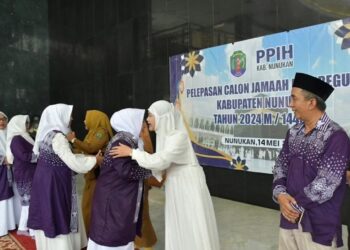 Bupati Laura Lepas 123 Calon Jemaah Haji Asal Nunukan