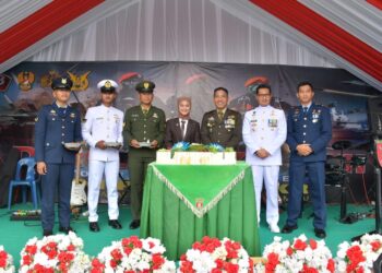 Upacara Peringatan HUT TNI ke - 78 digelar di Mako Kodim 0911/Nunukan