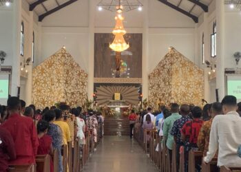 ibadah Natal di Gereja Khatolik Santa Maria Imakulata Tarakan