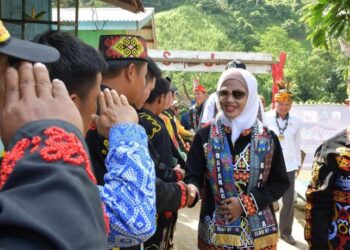 Bupati Nunukan Laura Hafid Sampaikan Pesan Penting saat Membuka Pelaksanaan Ilau Dayak Agabag