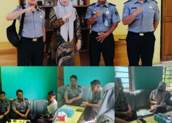 Imigrasi Koodinasi dengan Kades Sungai Pancang (FOTO : Humas Imigrasi Nunukan)