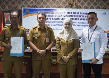 Bankaltimtara Nunukan Tandatangani MoU dengan Pemerintah Desa, Ini Pesan Bupati Laura