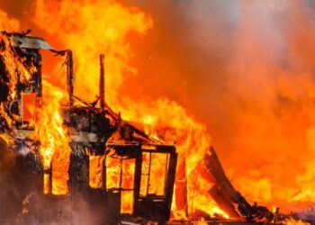 Rp 400 Juta Kerugian Materil Kebakaran Kantor Kelurahan Tanjung Selor Hilir