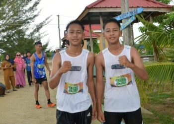 Saudara Kembar Juara Lari Marathon 10 Km di Sebatik