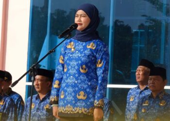 Bupati Laura Pimpin Upacara Peringatan HUT ke 53 Korpri