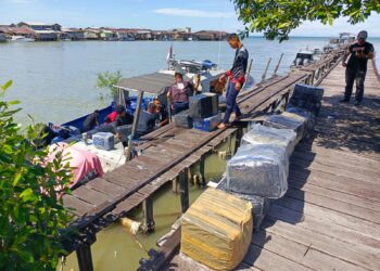 Kosmetik ilegal yang diamankan Lantamal XIII Tarakan (Istimewa)