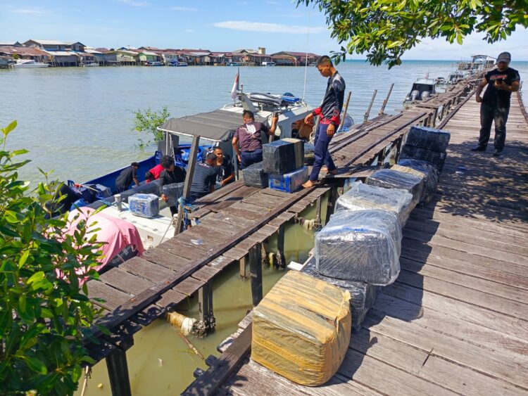 Nyaris Lolos, Kosmetik Selundupan dari Malaysia Digasak Polres Nunukan