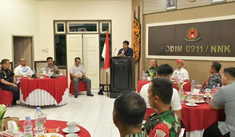 Kunker Direktur C Bais TNI di Nunukan, Bahas Ancaman dan Kerawanan Perbatasan