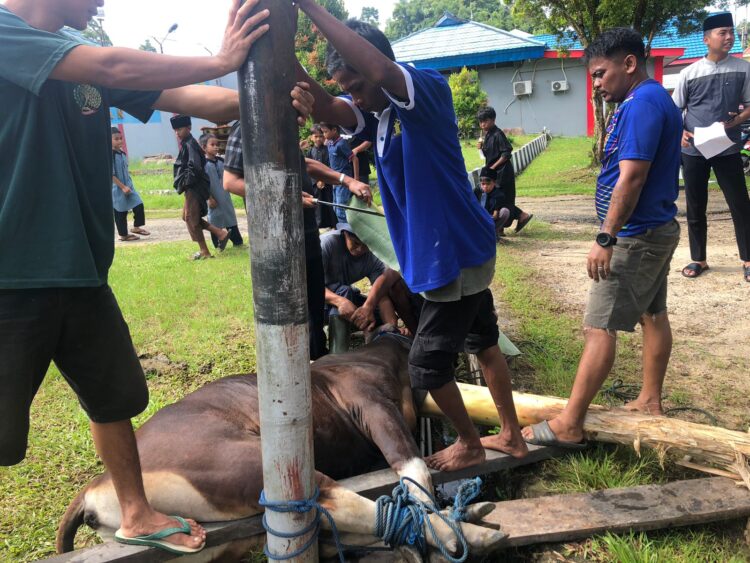 Lapas Tarakan Rayakan Idul Adha dengan Sholat dan Pemotongan Hewan Kurban