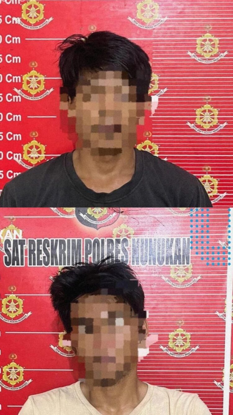 Satreskrim Polres Nunukan menangkap pria berinisial IN (25) dan AS (27) lantaran mencuri (FOTO : Instagram News Nunukan)
