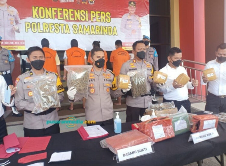 Pengedar Ganja Kering Asal Aceh, Diringkus Satreskoba Samarinda