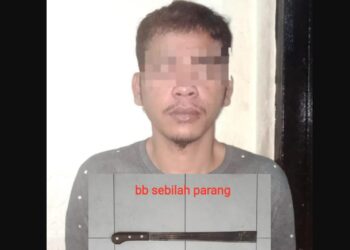 Preman di Nunukan Ini Tebas Teman Mabuknya, Ditangkap Polisi Mukanya Melas