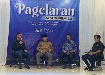 Prof Yahya saat menjadi pemateri dalam acara Pagelaran Pasca Pemilu 2024