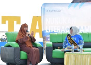 Kemah Literasi di Desa Tanjung Aru, Kecamatan Sebatik Timur