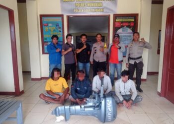 Tampang pelaku pencurian (FOTO : Humas Polres Nunukan)