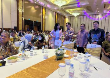 Bupati Nunukan Hj Asmin Laura Hafid menghadiri pertemuan nasional pembangunan perikanan budidaya berbasis ekonomi biru (FOTO : Humas Pemkab Nunukan)