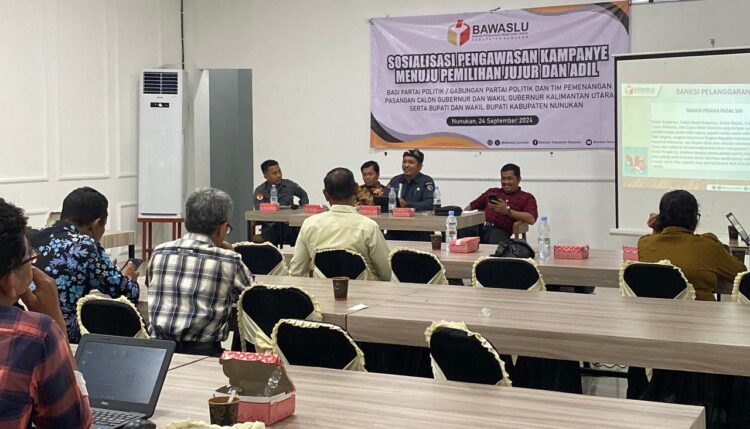 Bawaslu Nunukan Sosialisasikan Pengawasan Kampanye Pilkada 2024
