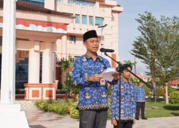 Pj Sekda Nunukan Pimpin Apel Gabungan Korpri