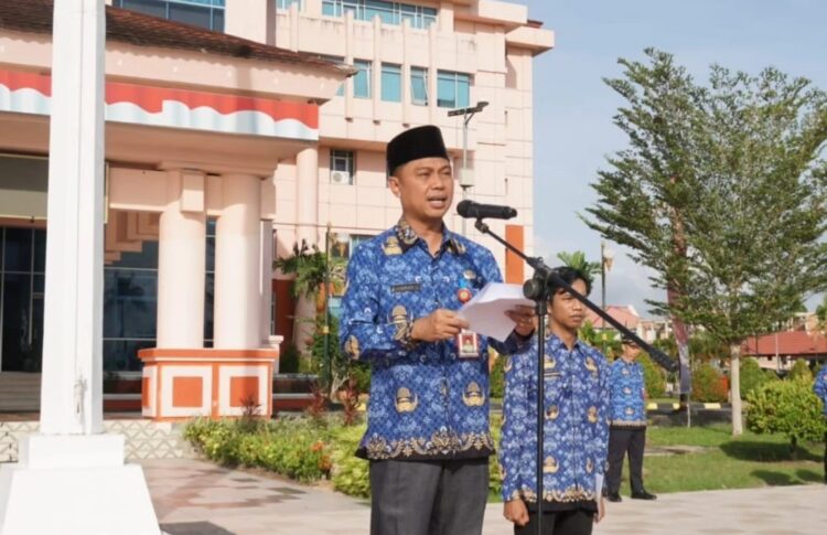 Pj Sekda Nunukan Pimpin Apel Gabungan Korpri