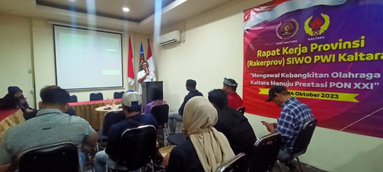 Rapat Kerja Provinsi (Rakerprov) Seksi Wartawan Olahraga (SIWO) Persatuan Wartawan Indonesia (PWI) Kaltara