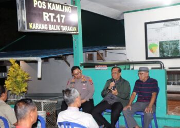 Sambangi Pos Kamling di Tarakan, Ini Pesan Kapolda Kaltara