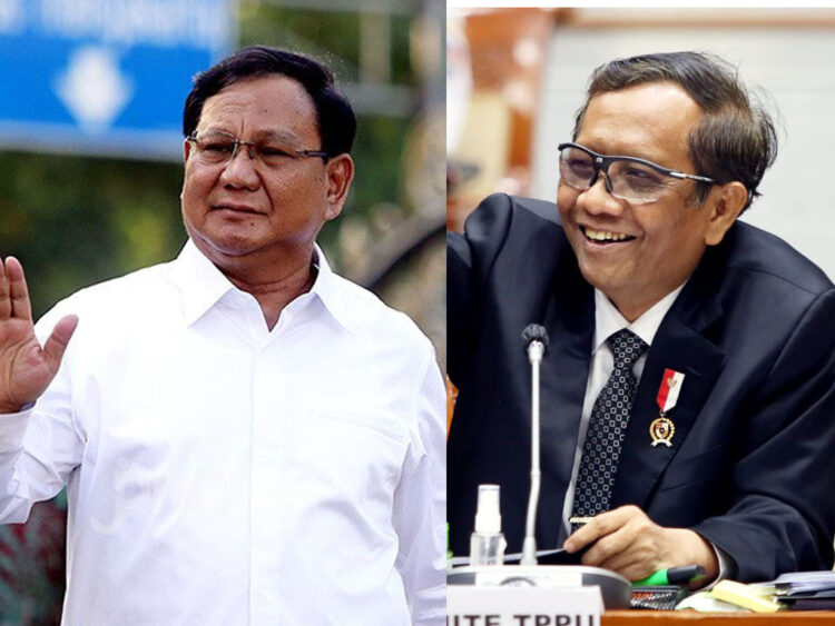 Prabowo dan Mahfud Ngobrol Rahasia Berdua, Sinyal Duet Pilpres 2024?