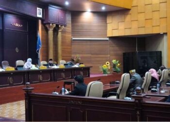 Rapat sidang paripurna di gedung DPRD Kabupaten Nunukan. (Istimewa)