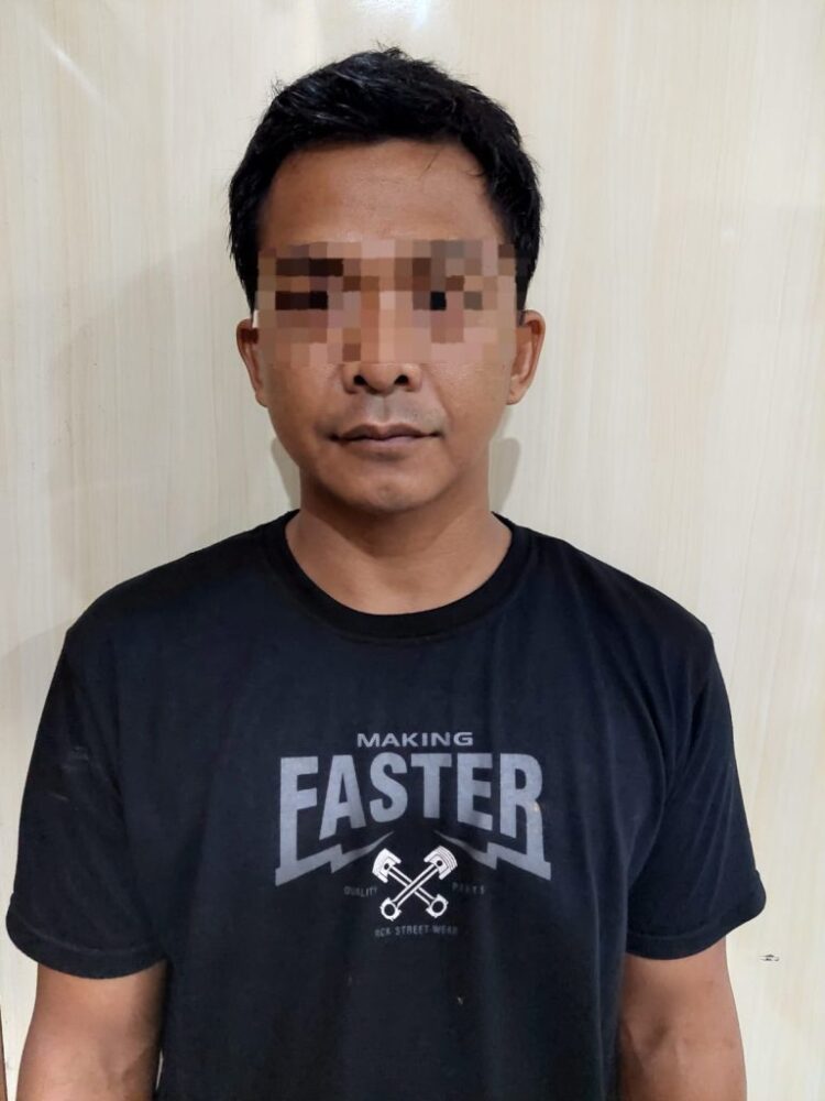 Tampang pelaku pembawa sabu (Foto : Humas Polres Nunukan)
