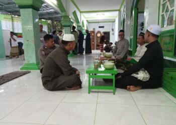 Respons Jumat Curhat, Polsek Tarakan Timur Hadir Kajian Subuh di Masjid Istiqlal