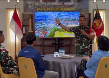 Satgas Pamtas Yonarmed Gelar Coffee Morning bersama Insan Pers Nunukan