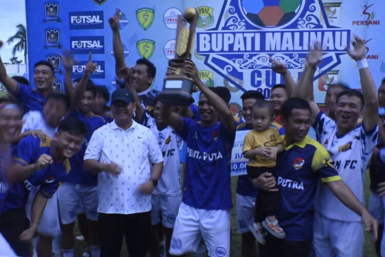 Sekda Tutup Turnamen Sepak Bola Bupati Malinau Cup 2024