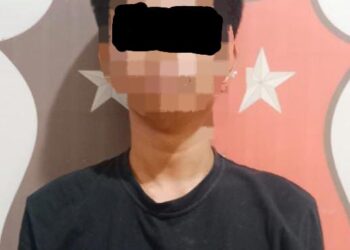 Tampang pelaku S. (Sumber foto : Humas Polsek Nunukan)