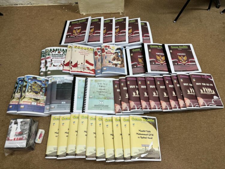 DPK Nunukan Dapat Bantuan Buku Khusus Pemustaka Tuna Netra dari Kemensos