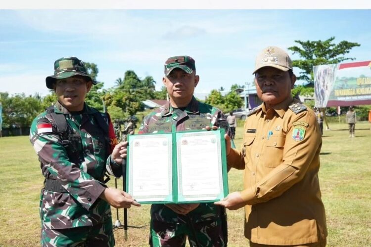 Wabup Hanafiah Hadiri Penutupan TMMD Wlayah Perbatasan